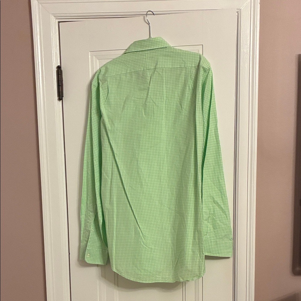 Polo by Ralph Lauren Men's Lime Checkered Shirt Size Small - Picture 2 of 3
